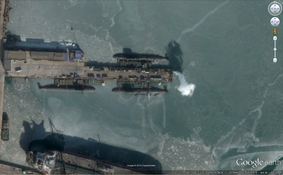 Google Earth of Type-093T SSN