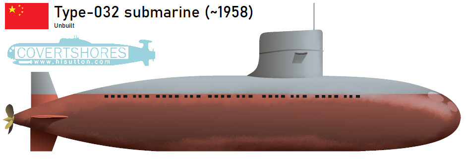 China's First Advanced Submarine Type-032 1958