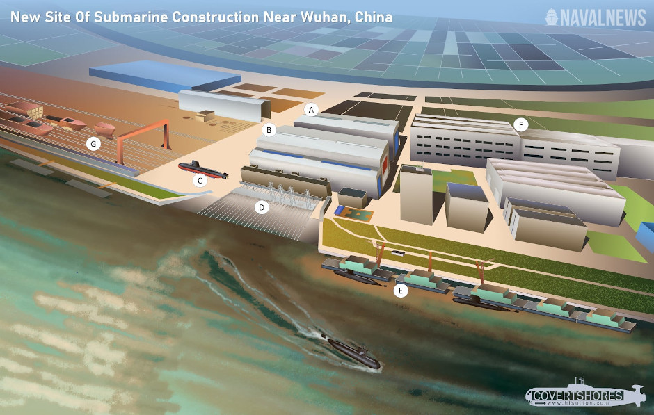 Submarine construction, Wuchang Shipyard, China