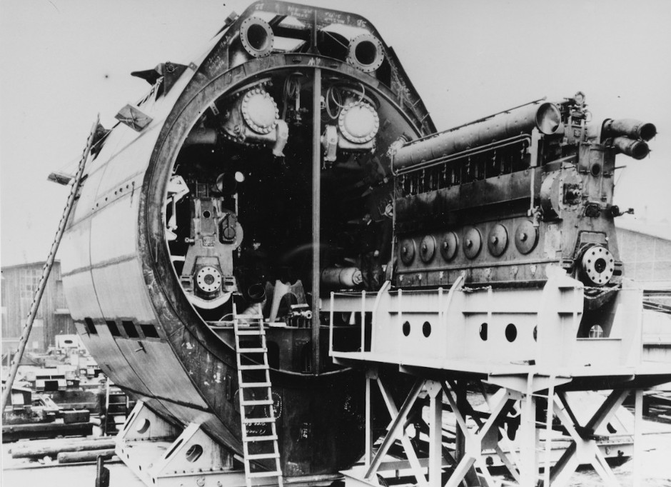 Gernan Type-XXI 'Elektroboote' submarine of WW2