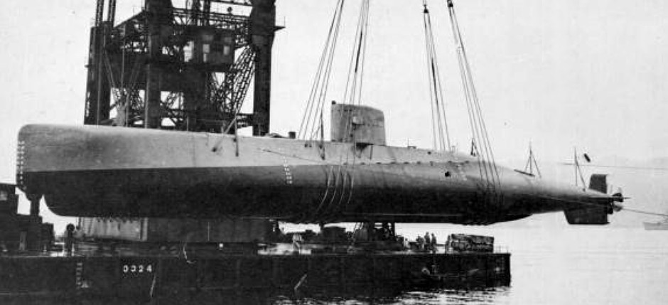 Japanese 波201 (HA201) Sen-Taka-Sho fast attack submarine from World War 2