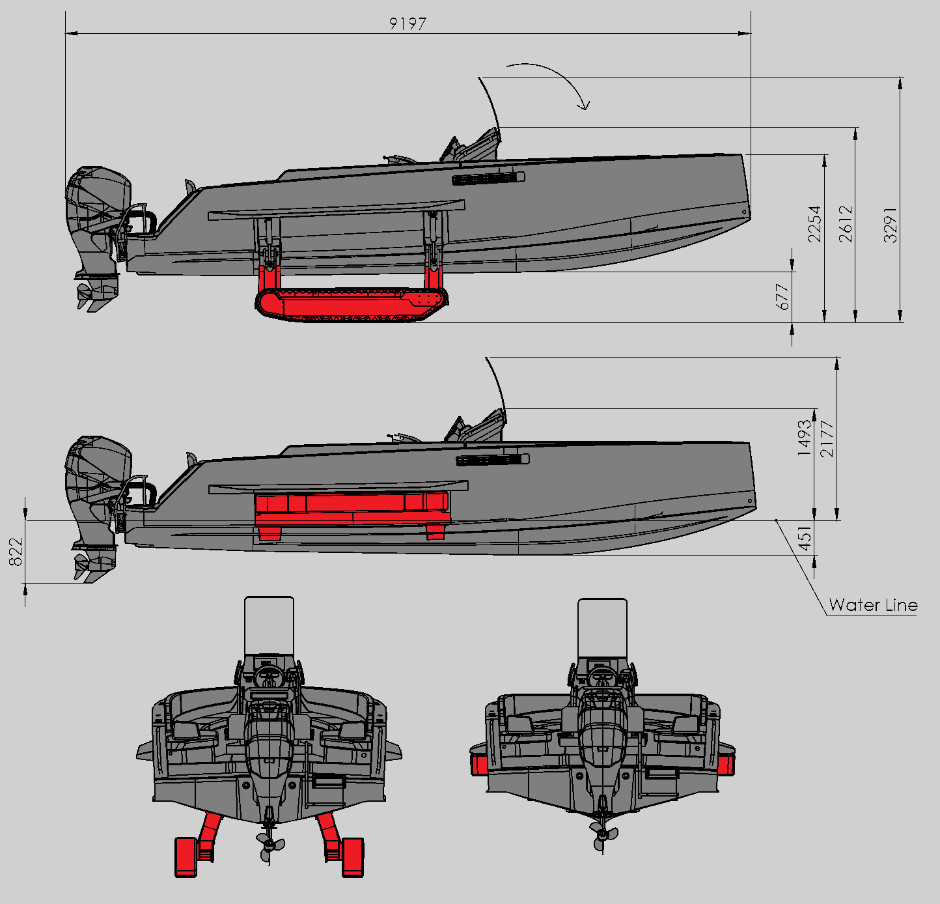 Iguana amphibious boat