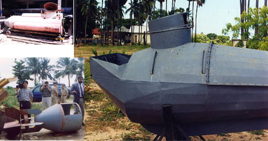 LTTE Tamil Tigers Sea Tigers homemade submarine