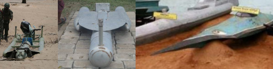 LTTE Tamil Tigers Sea Tigers homemade submarine / human torpedo