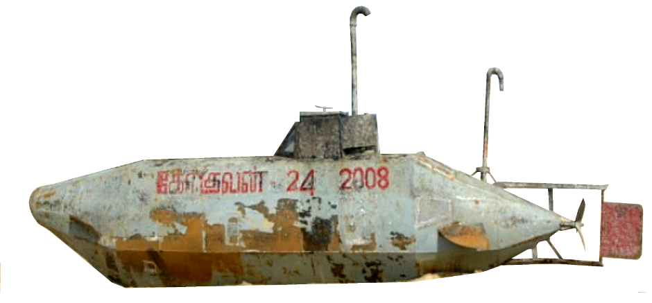 LTTE Tamil Tigers Sea Tigers homemade semi-sub