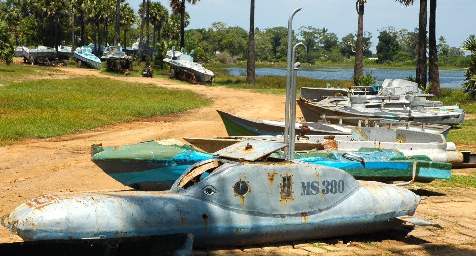 LTTE Tamil Tigers Sea Tigers homemade submarine / human torpedo