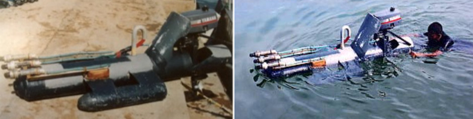 LTTE Tamil Tigers Sea Tigers homemade submarine / human torpedo