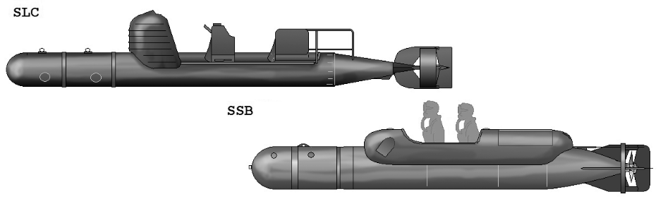 Siluro San Bartolomeo SSB maiale chariot human torpedo