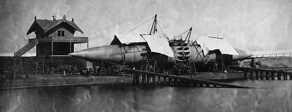 Jules Verne Nautilus submarine winans cigar ship