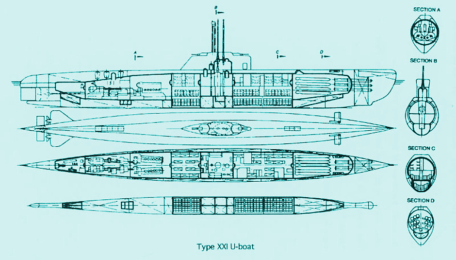 German Type-XX1 U-boat (*'Elektroboote'*)