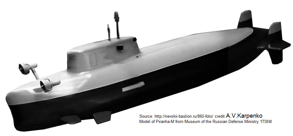 Russian piranha special forces submarine