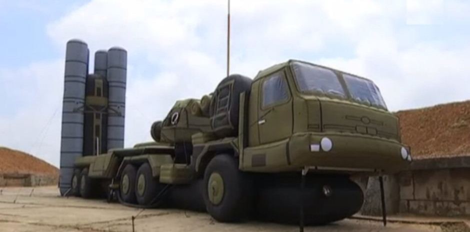 Russian Navy Base At Sevastopol Defended By Inflatable S-400 Missiles