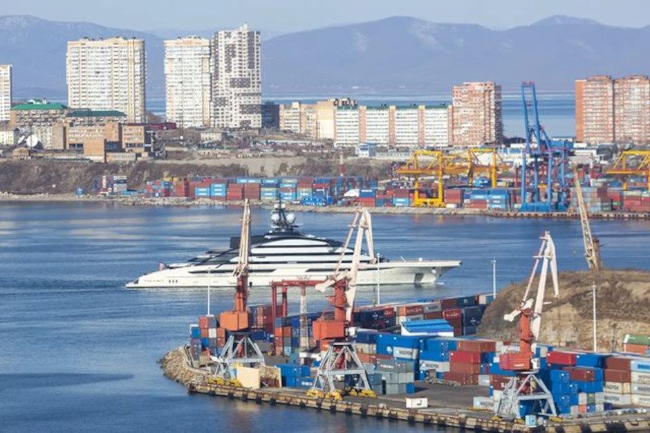 Russian-Oligarch-Yacht-Nord-In-Vladivostok