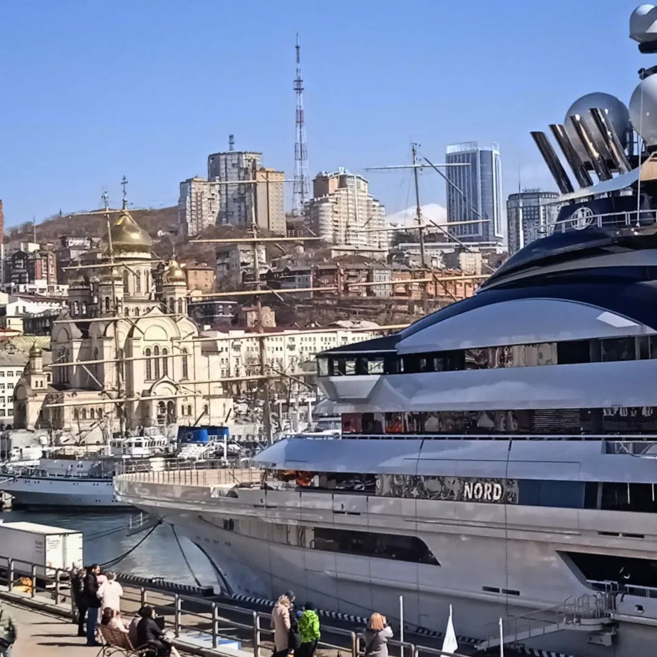 Russian-Oligarch-Yacht-Nord-In-Vladivostok