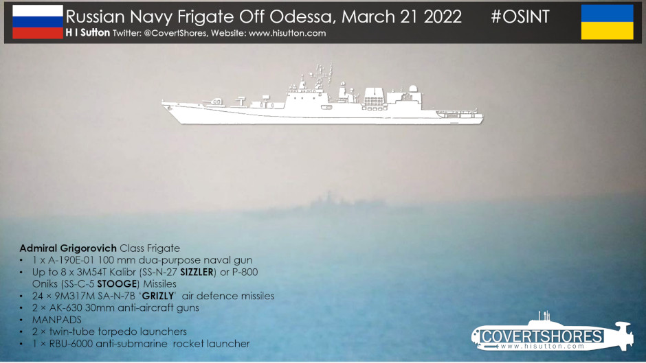 Russian Navy Admiral Grigorovich class frigate Odessa