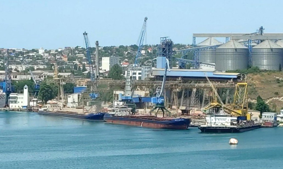 Russian Ships Loading In Crimea