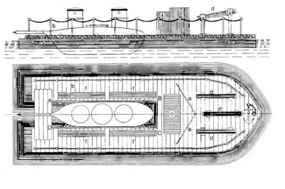 Russian Navy Schilder Rocket Armed Submarine, From 1838