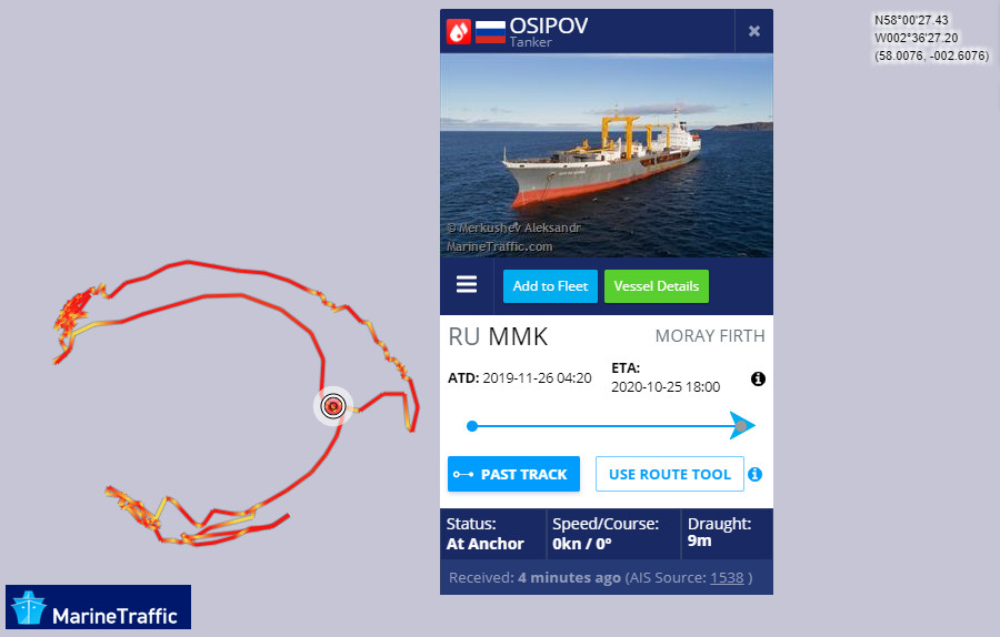 Russian Navy Warships Seen Loitering Off RAF Lossiemouth, Scotland