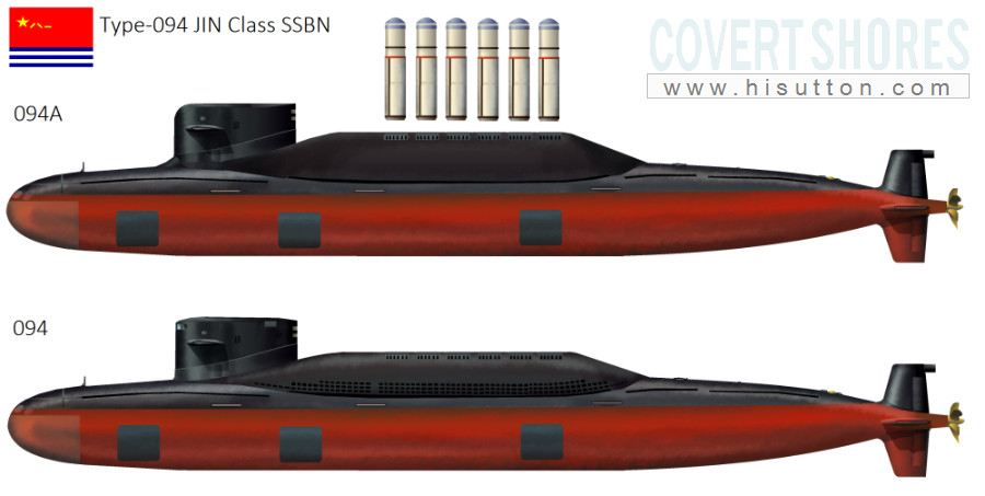 China Type-094 Jin Class Submarine - Covert shores