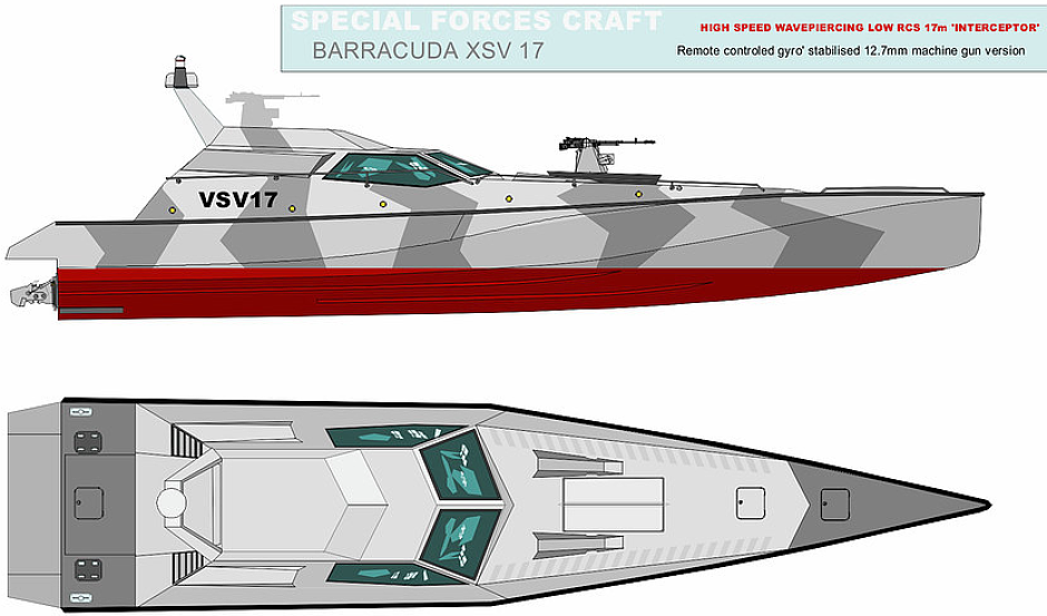 safehaven Marine Engineering Barracuda SV-11 SV-13 XSV-17 Interceptors