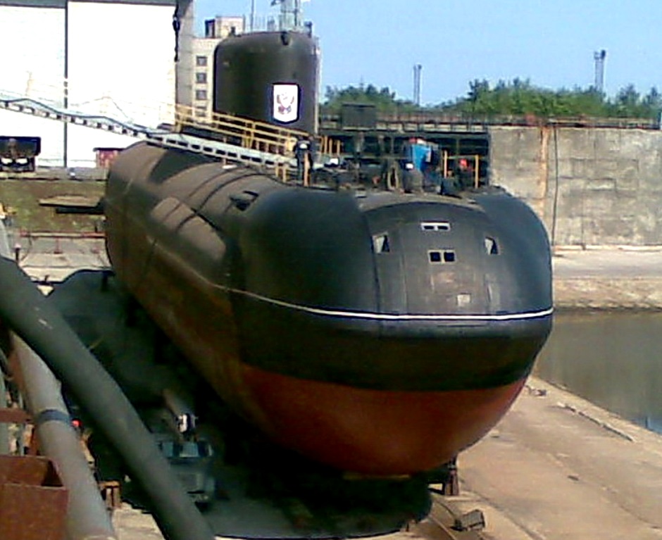 Sarov in dry dock