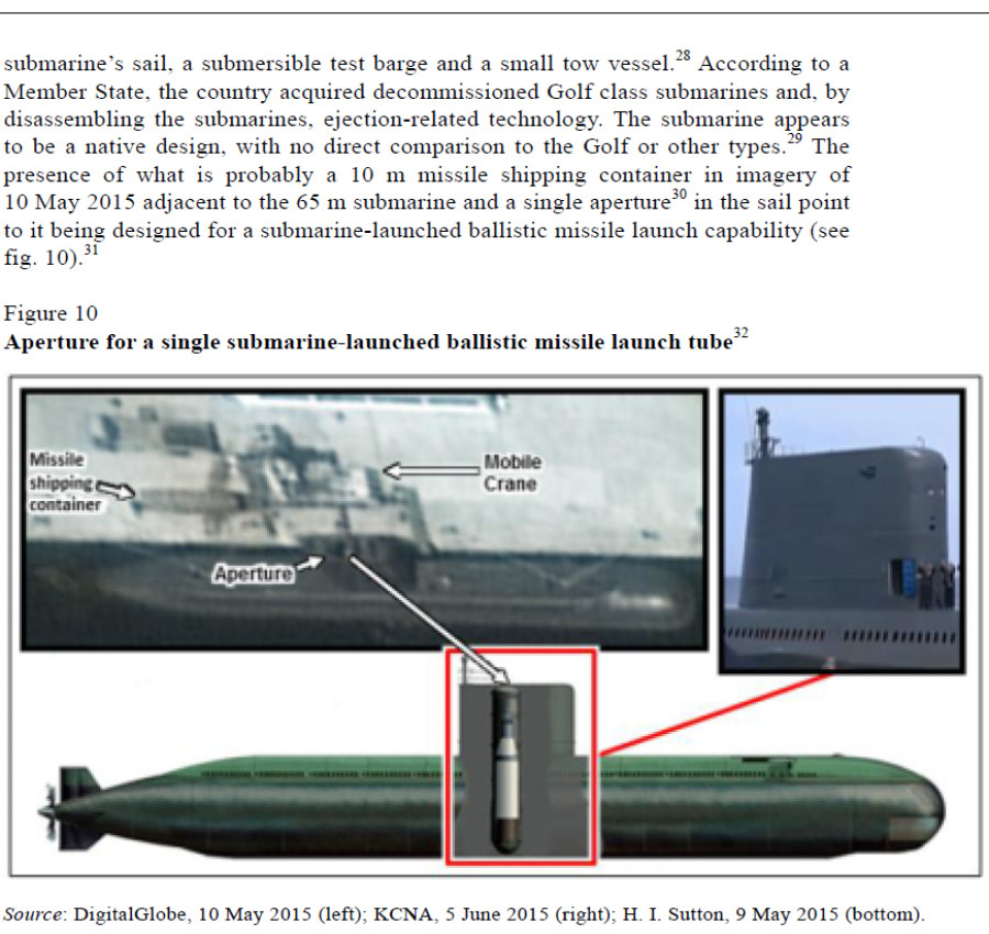 sinpo Class ballistic missile submarine north korea