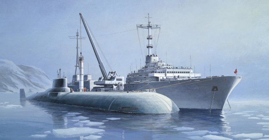 TYPHOON Replenishing in the Arctic by Edward LCooper 1986