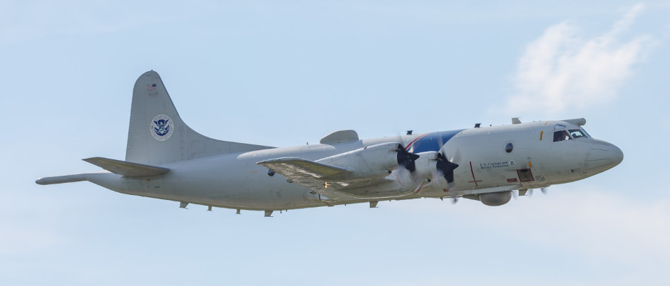 CBP (Customs & Border Protection) P-3 Orion Long Range Tracker aircraft