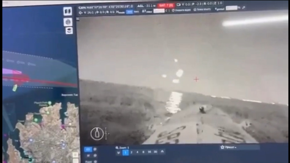 Ukrainian maritime drone USV Sea Baby Shooting Rockets