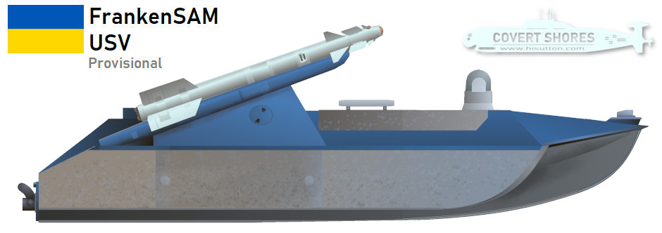 Ukrainian USV armed With R-73 / AA-11 ARCHER FrankenSAM