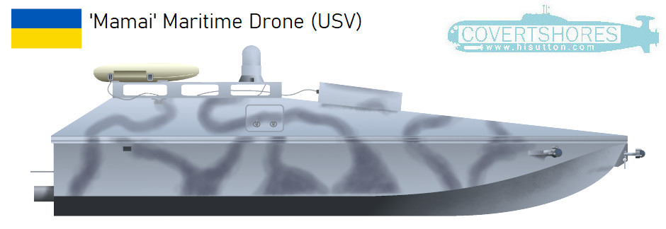 Ukrainian maritime drone USV Kozak Mamai