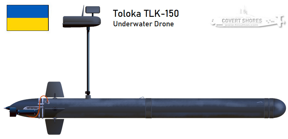 Ukrainian underwater drone Toloka TLK-150
