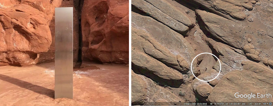 Mystery Monolith In Utah Desert Geolocated - Covert Shores