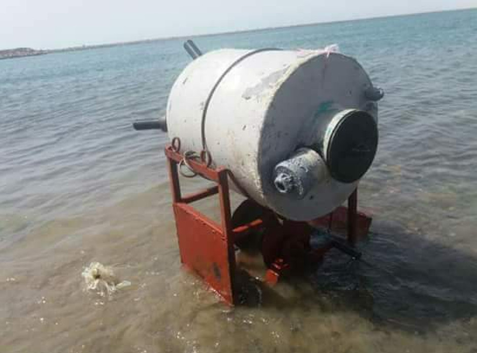 improvised sea mines used in Yemen