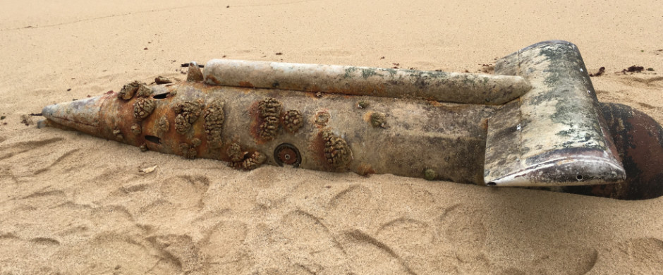 Soviet submarine communication buoy washes up on Hawaiian beach