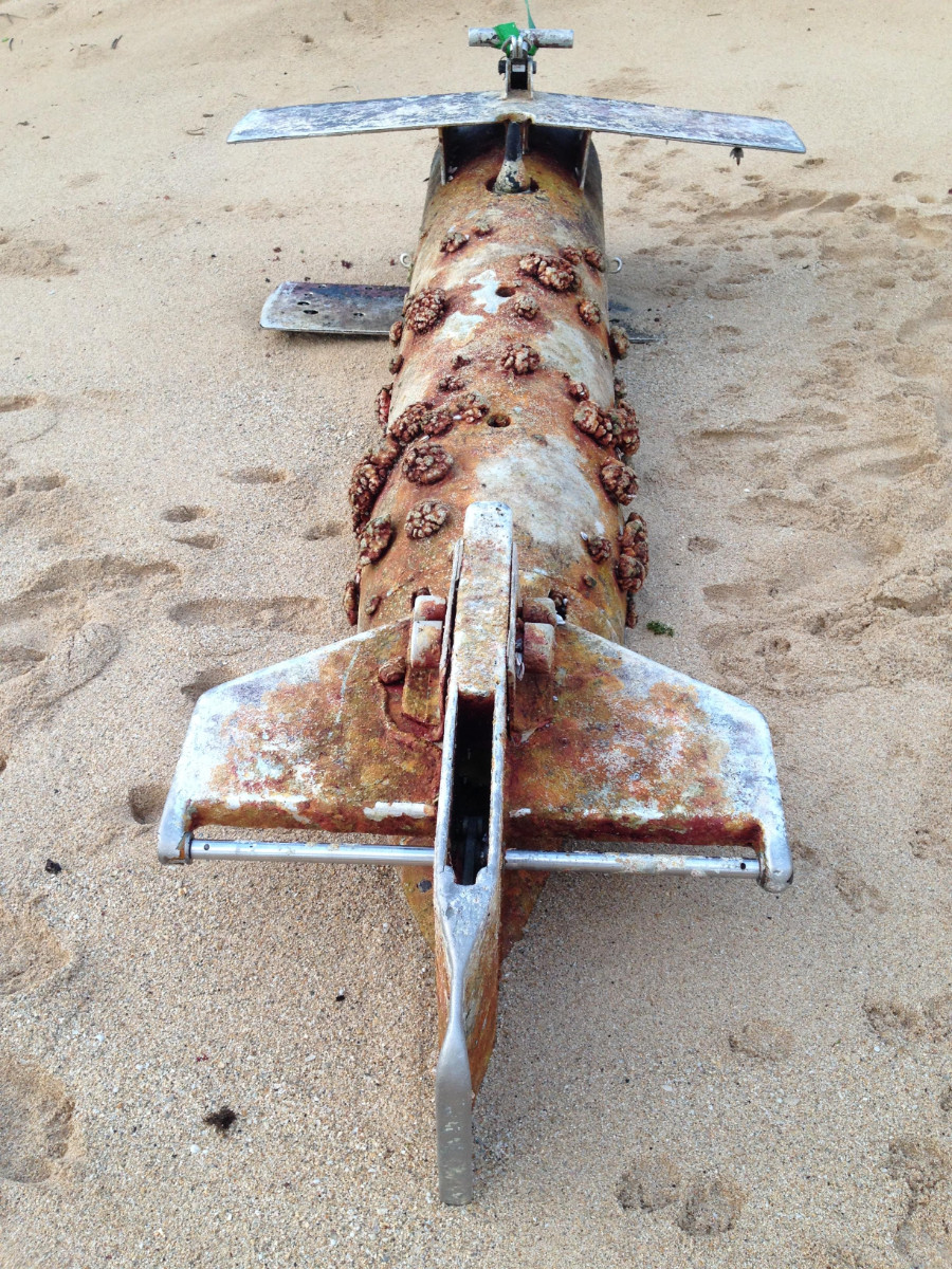 Soviet submarine communication buoy washes up on Hawaiian beach