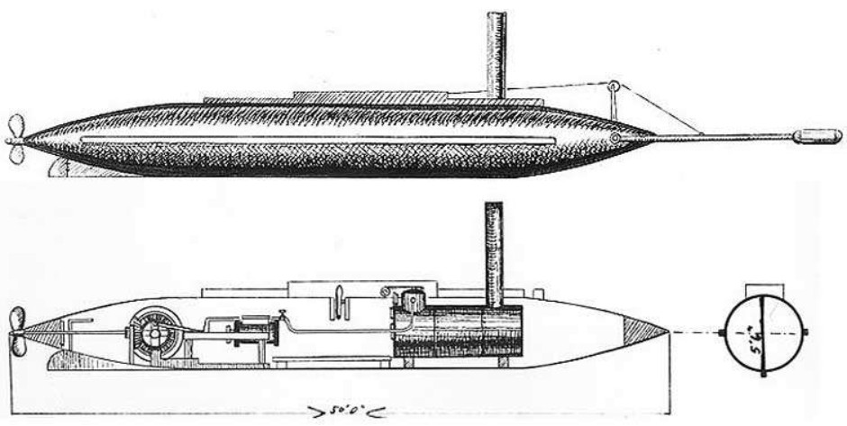 Jules Verne Nautilus submarine David torpedo
