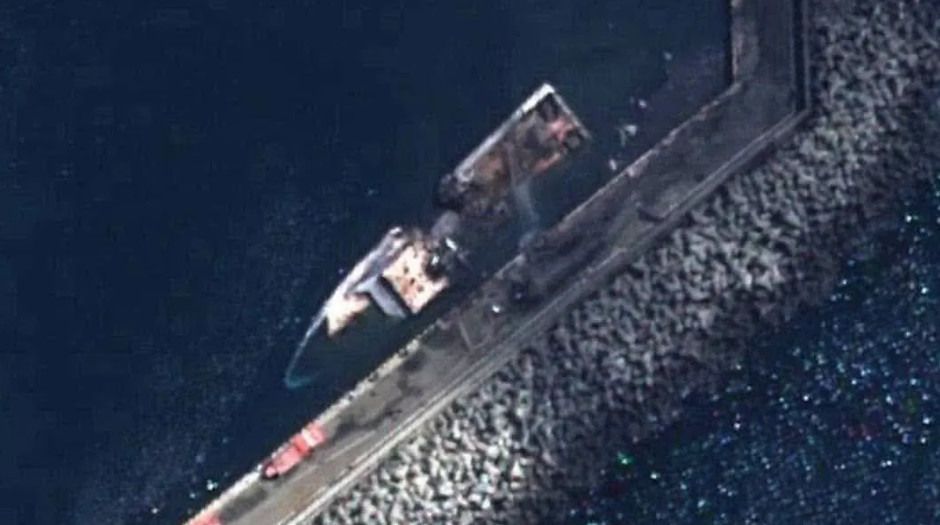 Russian Rubin Class FSB patrol ship sunk