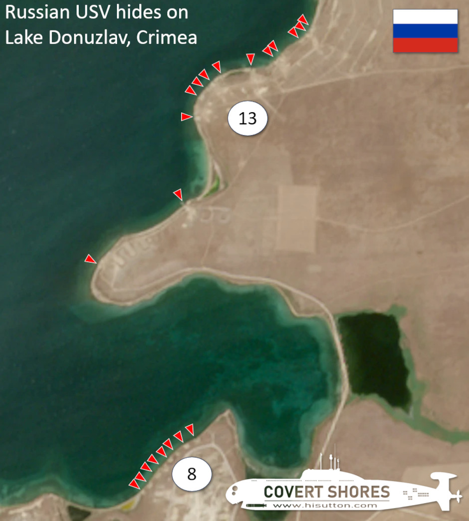 Russian Surface Drone (USV) Base, Crimea