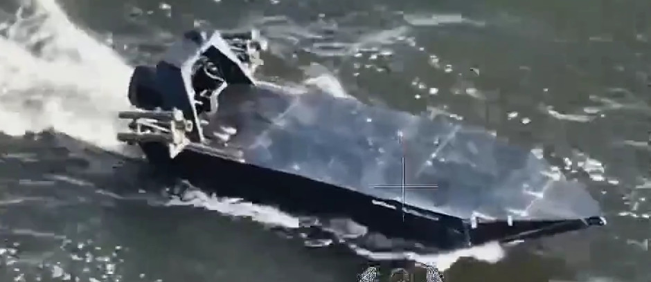 Ukrainian Surface Drone (USV) used in rivers