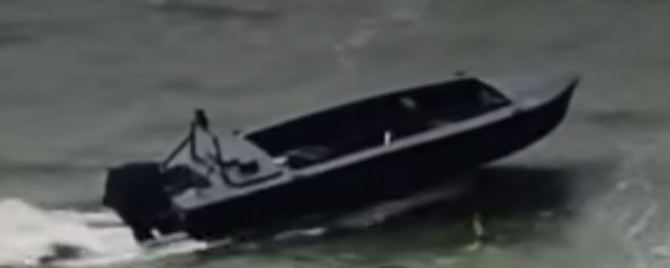 Ukrainian Lilia Surface Drone (USV) used in rivers