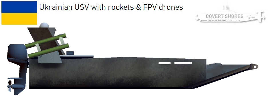 Ukrainian Surface Drone (USV) used in rivers